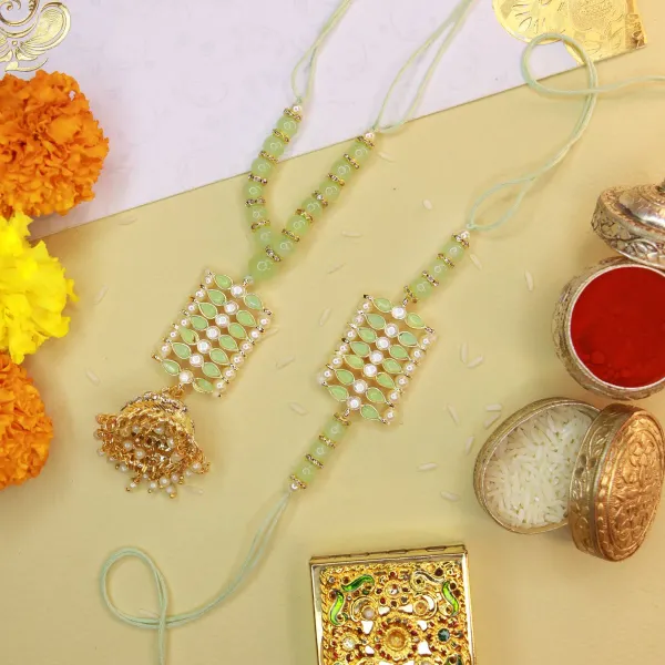 Designer_Bhaiya_Bhabhi_Hanging_Lumba_&_Rakhi_Combo_Set