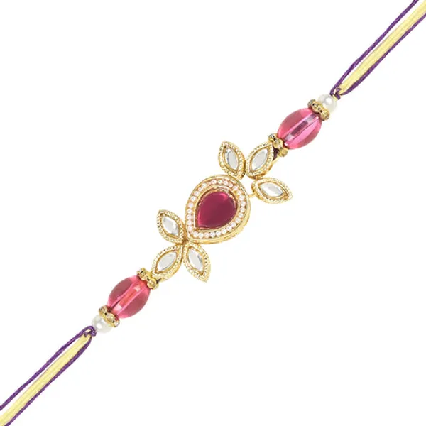 Beautiful_Kundan_&_Pearl_Rakhi_with_Roli_Chawal_&_Card_(Pack_of_2)