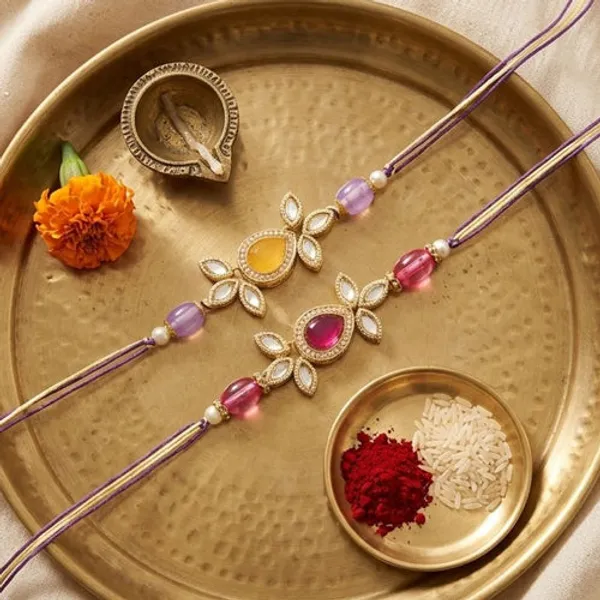 Beautiful_Kundan_&_Pearl_Rakhi_with_Roli_Chawal_&_Card_(Pack_of_2)