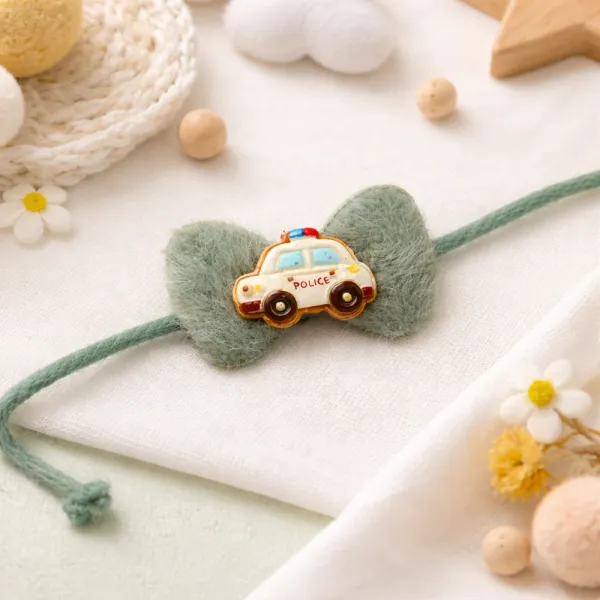 Cute_Police_Car_Kids_Rakhi_with_Roli_Chawal_&_Rakshabandhan_Card