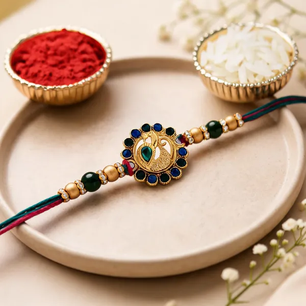 Designer_Peacock_Rakhi_for_Brother