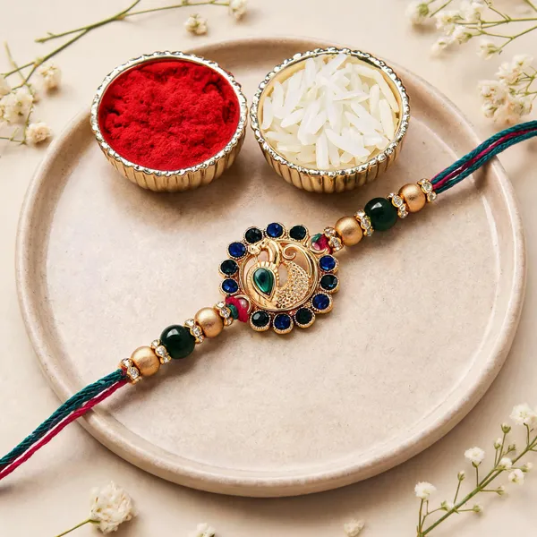 Designer_Peacock_Rakhi_for_Brother