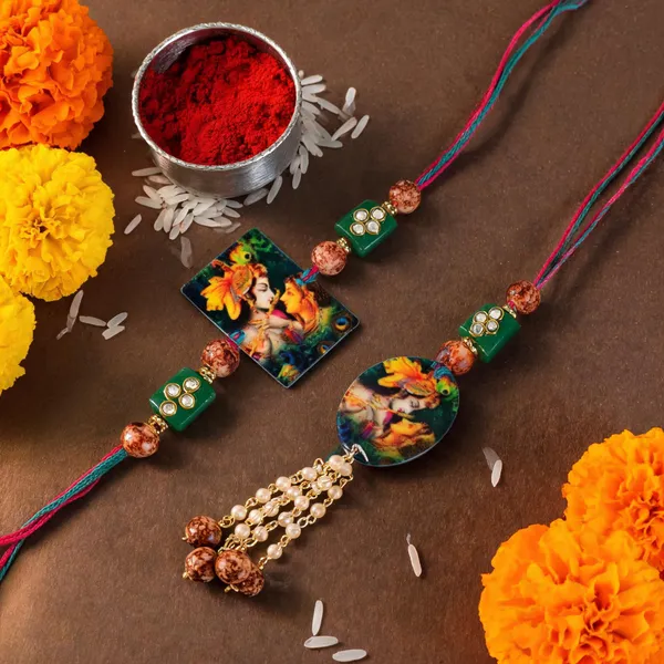 Radha_Krishna_Bhaiya_Bhabhi_Lumba_Rakhi_With_Roli_Chawal