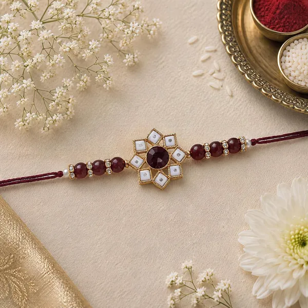 Designer_Pearl_Beads_Studded_Rakhi_Bracelet_for_Brother/_Bhaiya