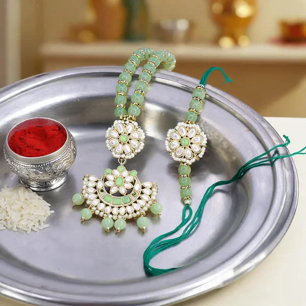 Designer_Bhaiya_Bhabhi_Hanging_Lumba_&_Rakhi_Combo_Set