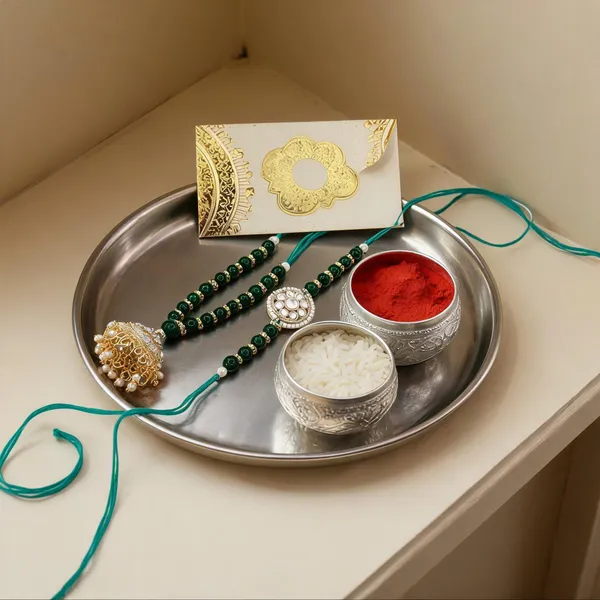 Designer_Bhaiya_Bhabhi_Hanging_Lumba_&_Rakhi_Combo_Set