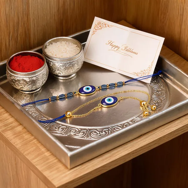 Blue_Thread_Beaded_Rakhi_For_Raksha_Bandhan_For_Kids