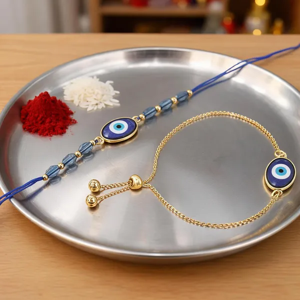 Blue_Thread_Beaded_Rakhi_For_Raksha_Bandhan_For_Kids