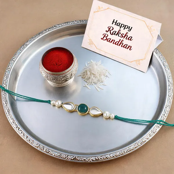 Green_Thread_Beaded_Rakhi_For_Raksha_Bandhan_For_Kids