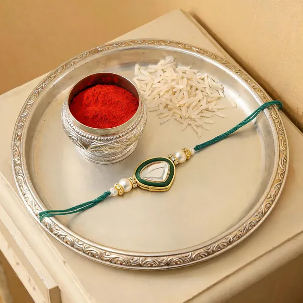 Dazzling_Pearl_Kundan_Stone_Rakhi_with_Roli_Chawal_&_Card