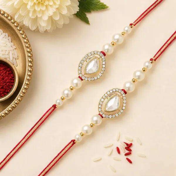 Dazzling_Pearl_Kundan_Stone_Rakhi_with_Roli_Chawal_&_Card_(Pack_of_2)