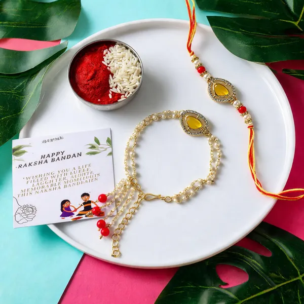Elegant_Bhaiya_Bhabhi_Lumba_Pearl_&_Rakhi_With_Roli_Chawal_&_Card