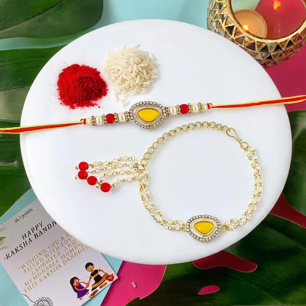 Elegant_Bhaiya_Bhabhi_Lumba_Pearl_&_Rakhi_With_Roli_Chawal_&_Card