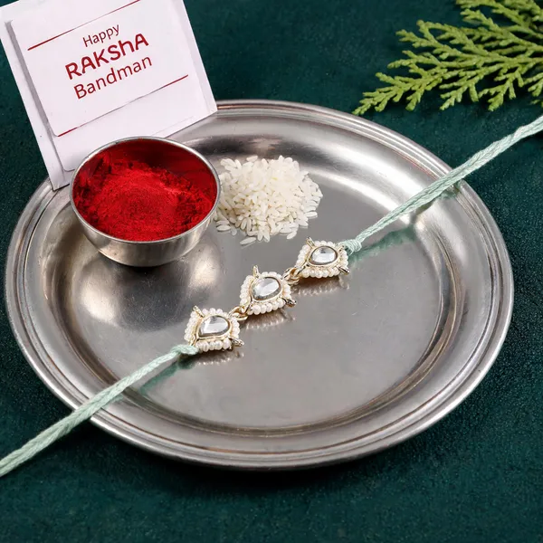 Mint_Thread_Beaded_Rakhi_For_Raksha_Bandhan_For_Bhaiya_And_Bhabhi