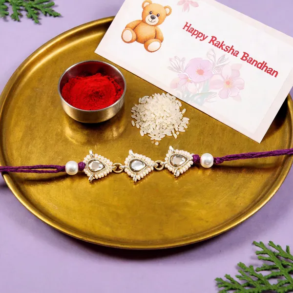 Delicate_Pearl_Beads_Wine_Rakhi_with_Roli_Chawal_&_Rakshabandhan_Card
