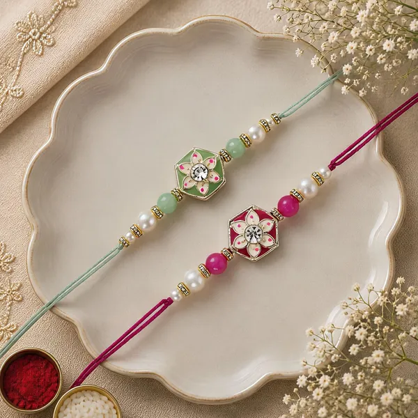 Elegance_Kundan_&_Pearl_Beads_Rakhi_with_Roli_Chawal_&_Card_(Pack_of_2)