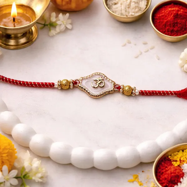 Red_Thread_Beaded_Rakhi_For_Raksha_Bandhan_For_Brother