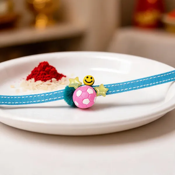 Blue_And_Pink_Thread_Beaded_Rakhi_For_Raksha_Bandhan_For_Brother