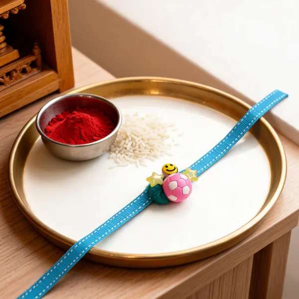 Blue_And_Pink_Thread_Beaded_Rakhi_For_Raksha_Bandhan_For_Brother