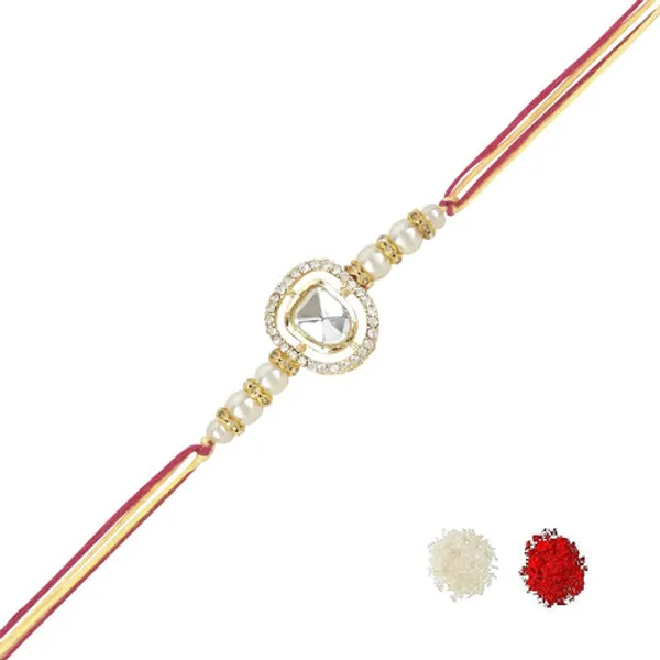 Dazzling_Pearl_Kundan_Stone_Rakhi_with_Roli_Chawal_&_Card