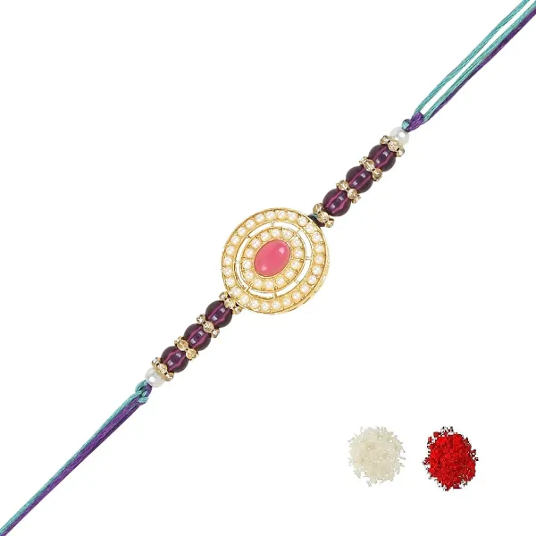 Beautiful_Pearl_Beads_Rakhi_with_Roli_Chawal_&_Card