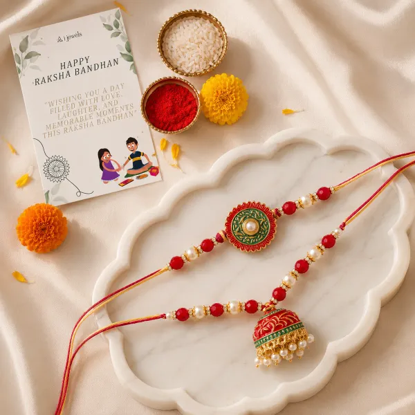 MeenaKari_And_Kundan_Bhaiya_Bhabhi_Rakhi_With_Roli_chawal