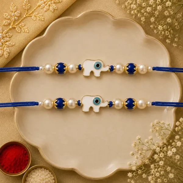 Elephant_Shape_Enamel_Bhaiya_Rakhi_With_Roli_Chawal_&_Card_(Pack_of_2)