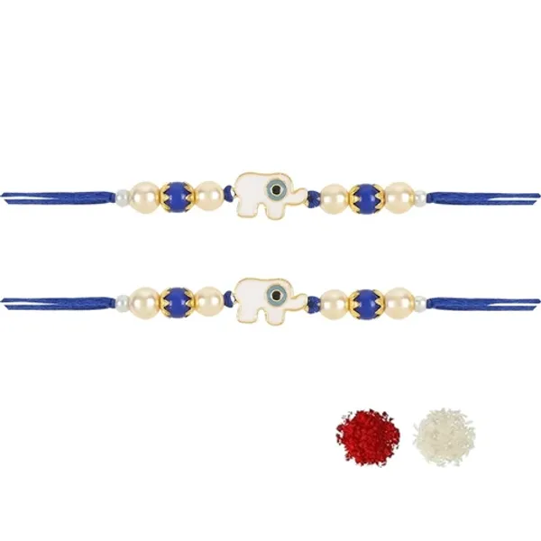 Elephant_Shape_Enamel_Bhaiya_Rakhi_With_Roli_Chawal_&_Card_(Pack_of_2)