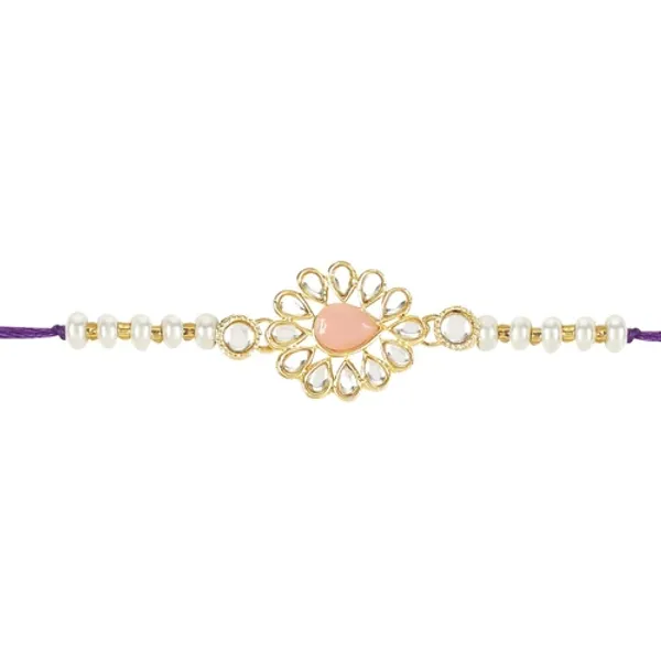 Beautiful_Kundan_&_Pearl_Rakhi_with_Roli_Chawal_&_Card