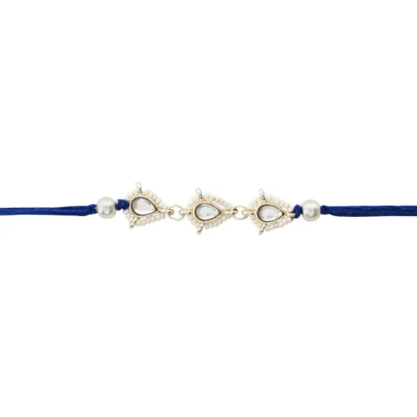 Delicate_Pearl_Beads_Blue_Rakhi_with_Roli_Chawal_&_Rakshabandhan_Card
