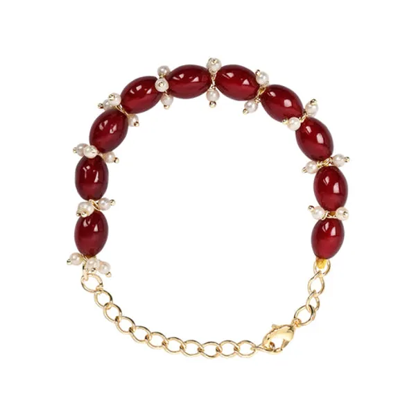 Elegant_Bhaiya_Bhabhi_Maroon_Lumba_Pearl_&_Rakhi_With_Roli_Chawal_&Card