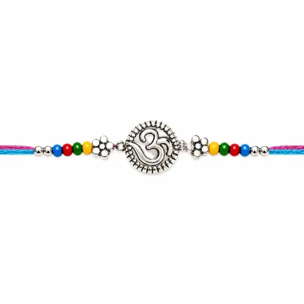 Om_Rudraksha_Rakhi_with_Roli_Chawal_&_Rakshabandhan_Card