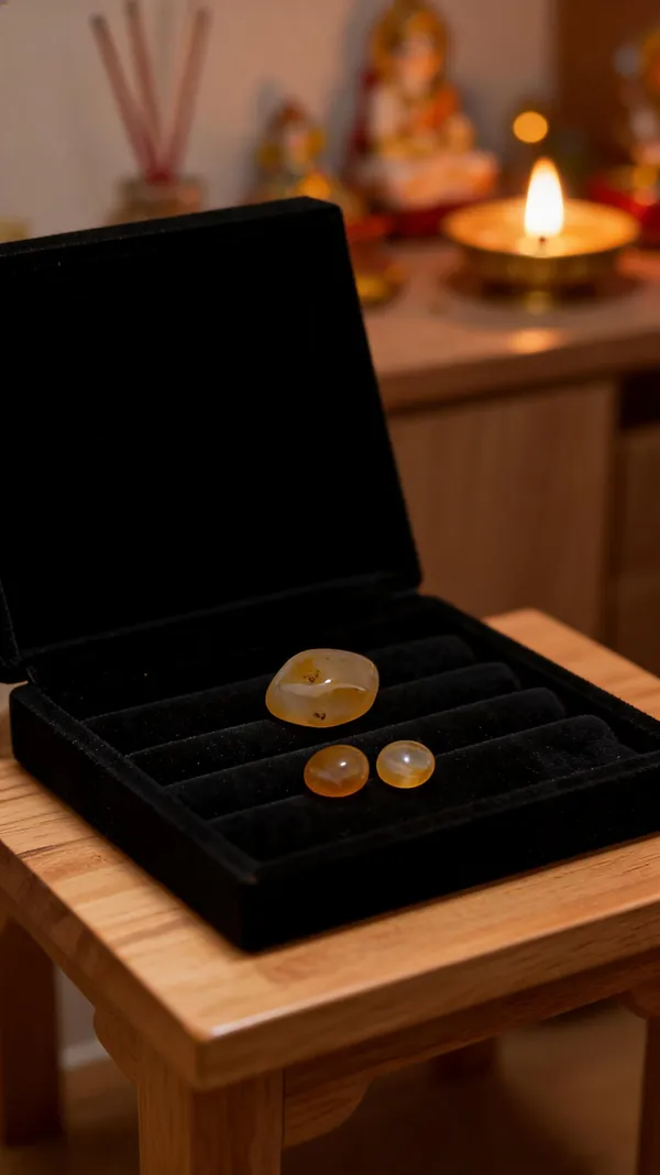 Yellow_Natural_Hakeek_Spiritual_Stone_For_Unisex