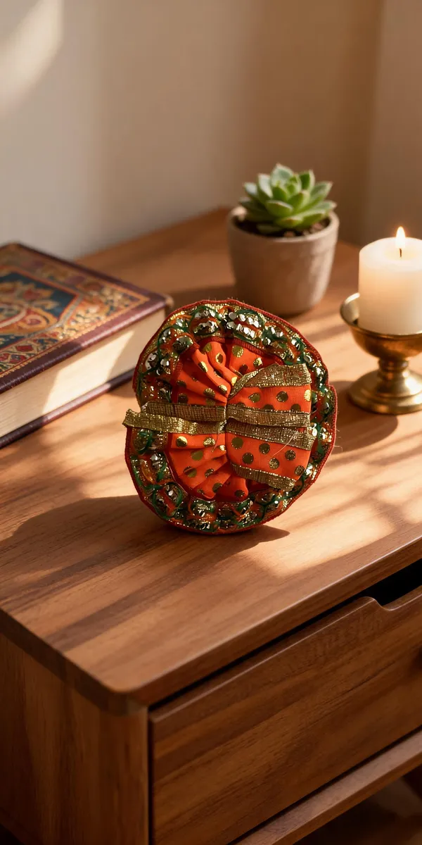 Orange_Silk_Idol_Poshak_For_Krishna_Idol