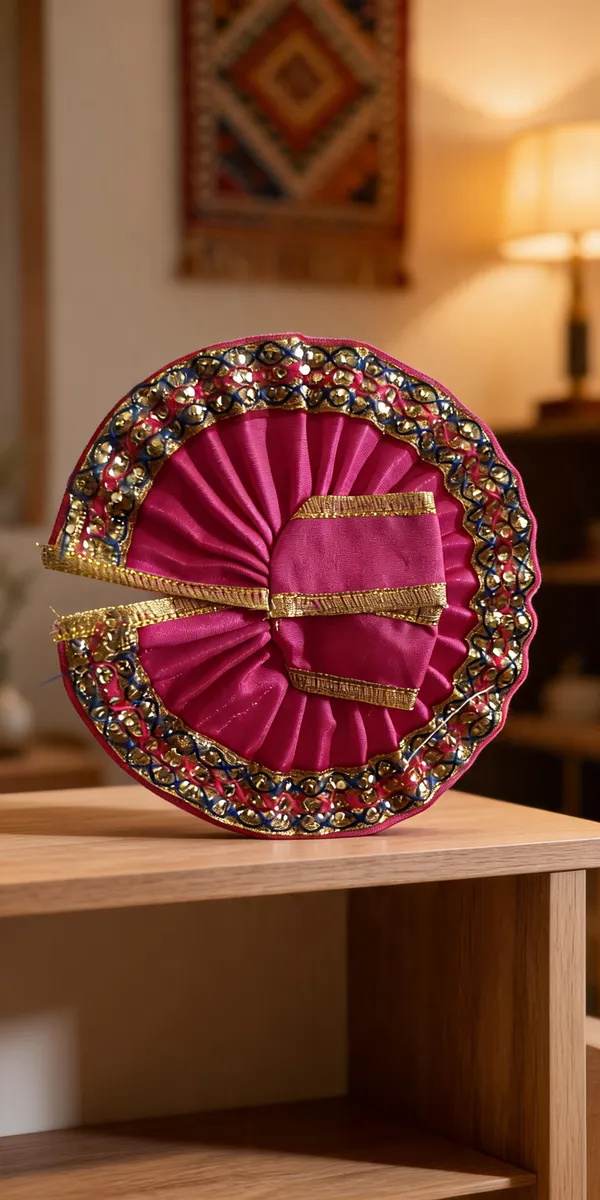 Pink_Art_Silk_Idol_Poshak_For_Laddu_Gopal_Idol
