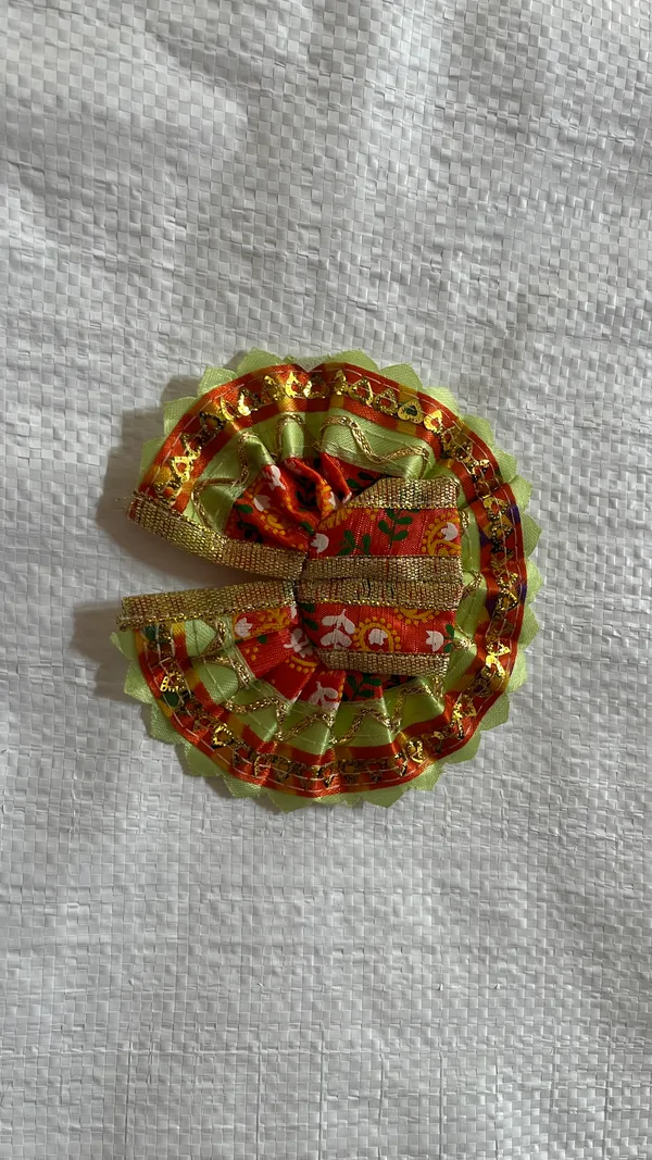 Yellow_Art_Silk_Idol_Poshak_For_Bal_Gopal_Idol