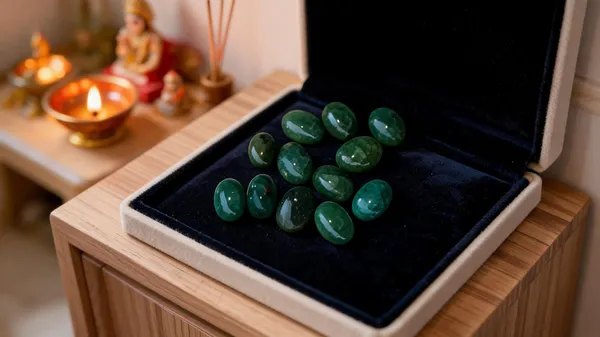 Green_Natural_Hakeek_Spiritual_Stone_For_Unisex