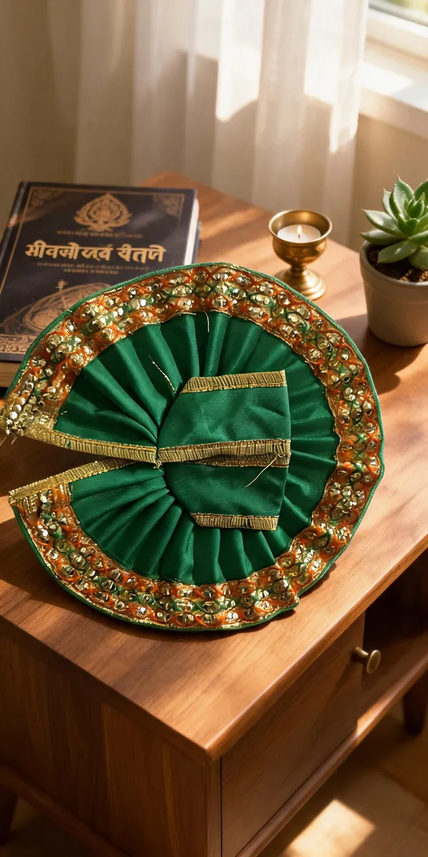 Green_Summer_Silk_Idol_Poshak_For_Laddu_Gopal_Idol