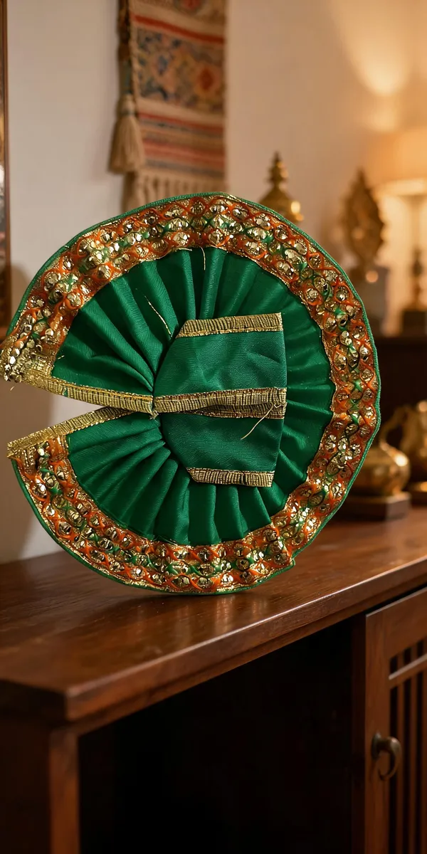 Green_Summer_Silk_Idol_Poshak_For_Laddu_Gopal_Idol