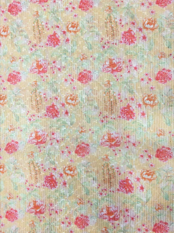 Yellow_Chinon_Chiffon_Fabrics_For_Women