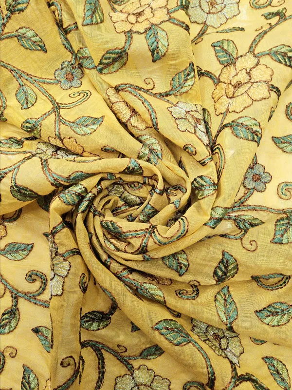 Mustard_Yellow_Chanderi_Silk_Fabrics_For_Women