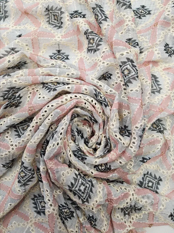 Soft_Pink_And_Off_White_Georgette_Fabrics_For_Women