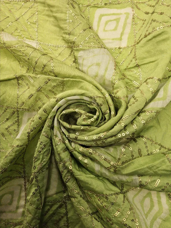 Pastel_Pistachio_Green_Chanderi_Silk_Fabrics_For_Women