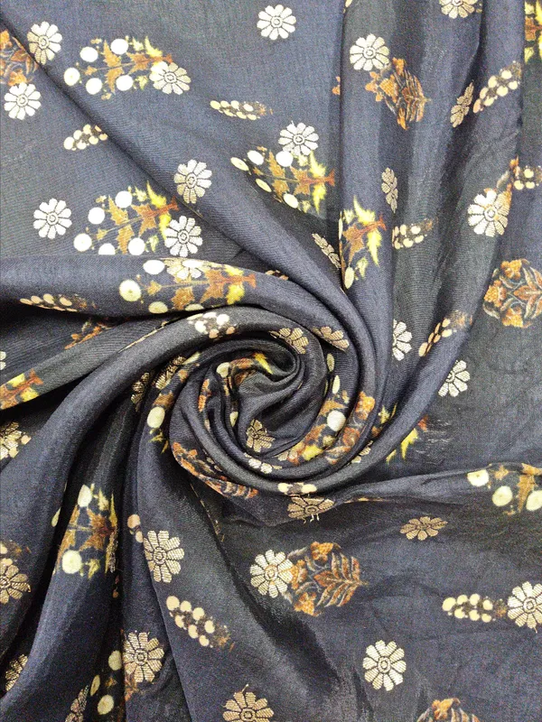 Dark_Blue_Dola_Silk_Fabrics_For_Women