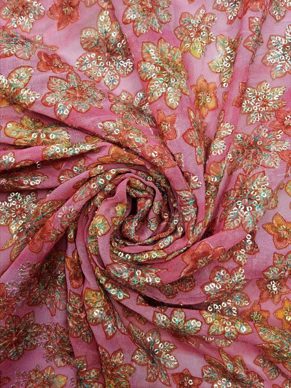 Pink_Georgette_Fabrics_For_Women