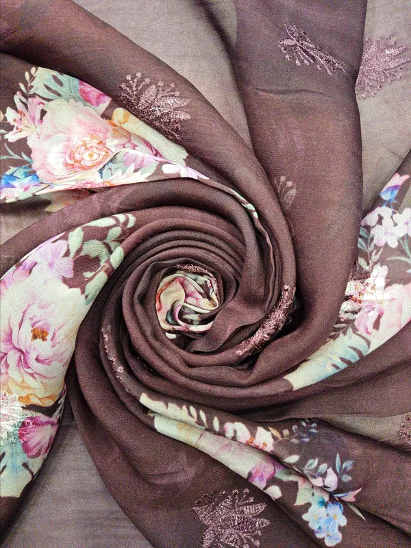 Burgundy_Organza_Fabrics_For_Women