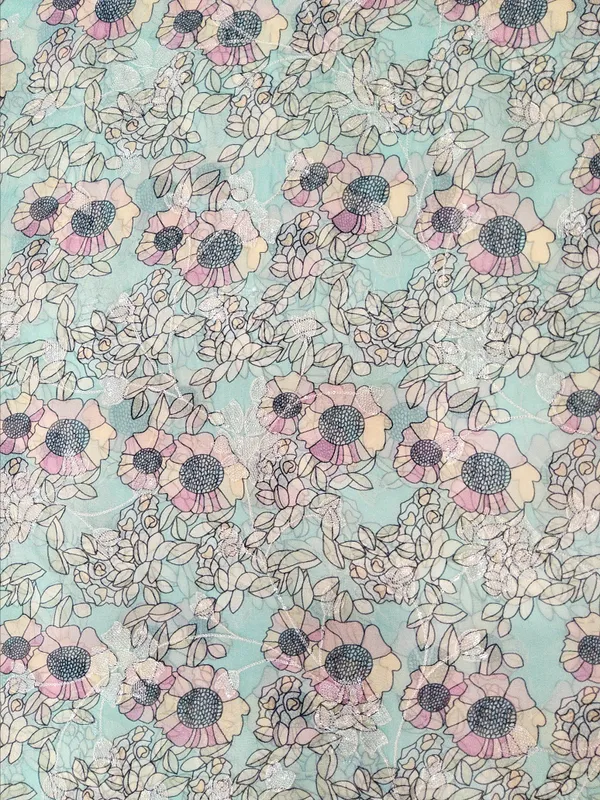 Mint_Green_Organza_Fabrics_For_Women