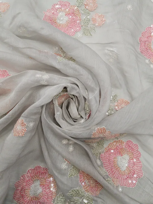 Grey_Crepe_Silk_Fabrics_For_Women