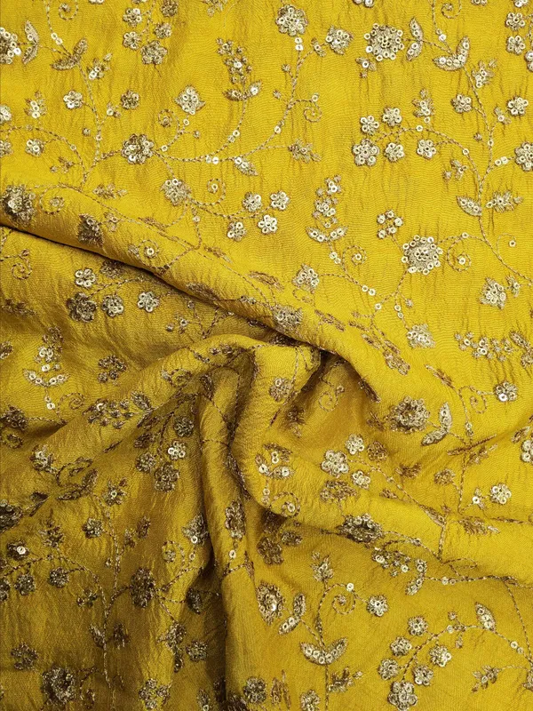 Yellow_Slub_Silk_Fabrics_For_Women