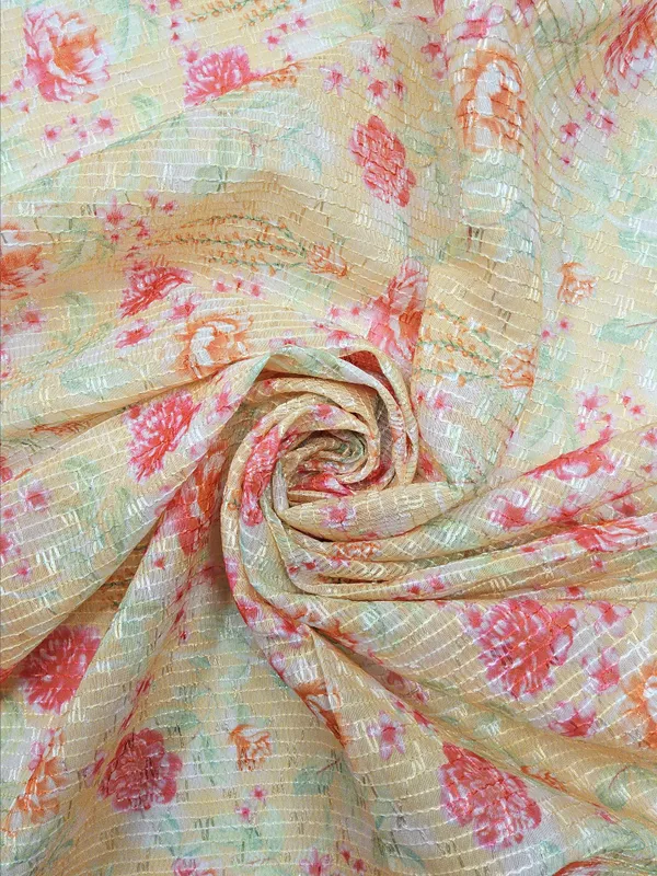 Yellow_Chinon_Chiffon_Fabrics_For_Women